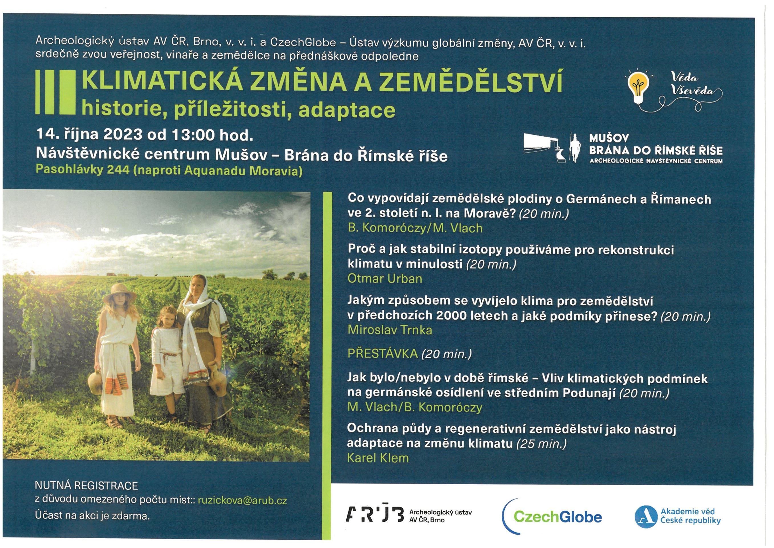 MUŠOV BRÁNA DO ŘÍMSKÉ ŘÍŠE - Přednáškové odpoledne