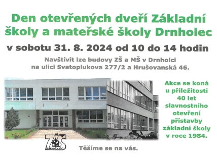 ZŠ a MŠ Drnholec - Den otevřených dveří